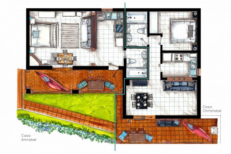 Casa Christabel and Casa Annabel - FloorPlan